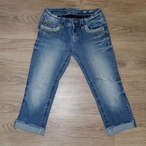 Miss Me Cuffed Capri Jeans